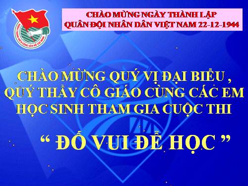 Chương trình chào mừng ngày 22/12