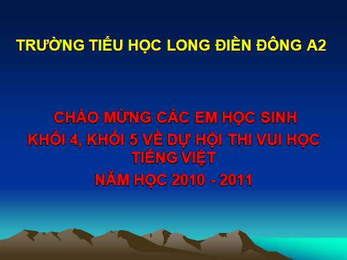 bài giảng thi đố vui