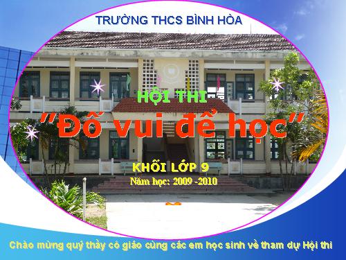 Hội vui học Khối 9