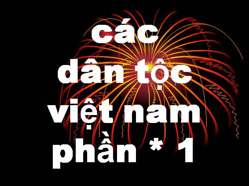 tai lieu cac dan toc viet nam phan 1
