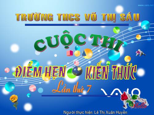 CHUONG TRINH DIEM HEN CUOC SONG