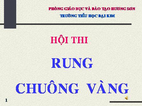 Rung chuông vàng (dành cho HS tiểu học)