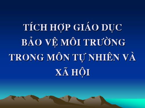 QUÂN B2 LỒNG GHÉP MÔI TRƯỜNG