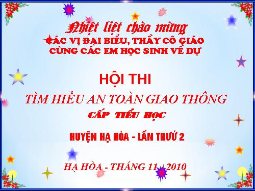 Bộ đề thi ATGT cấp huyện cực chuẩn