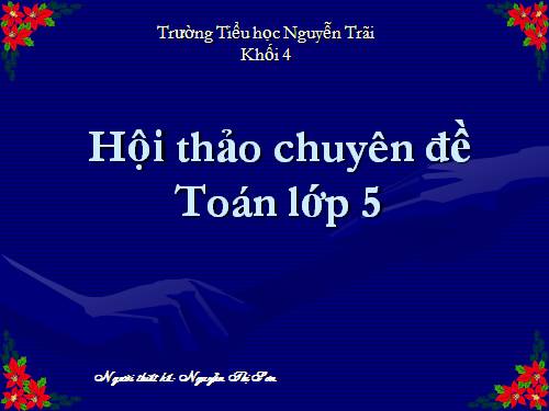 chuyen de toan 5