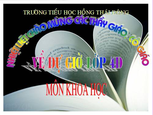 Khoa học - Nước cần cho sự sống