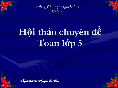 chuyen de toan 5