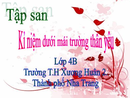 Tập san: Kỉ niệm mái trường