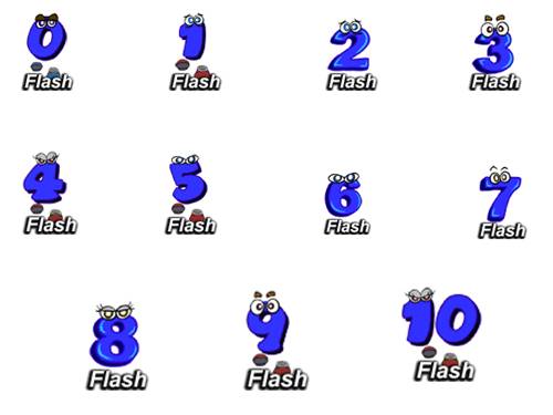 BỘ FLASH SỐ CỰC ĐẸP