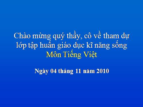 GD KNS môn Tiéng Việt