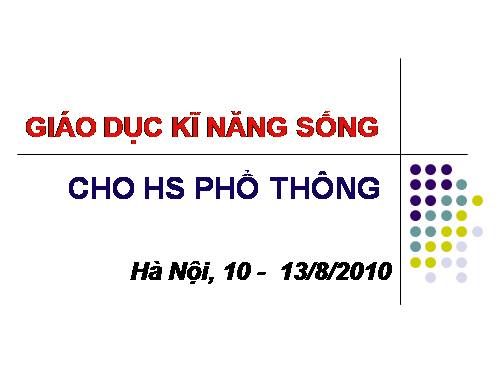 Tài liệu tập huấn GD KNS môn TNXH và Tiếng việt