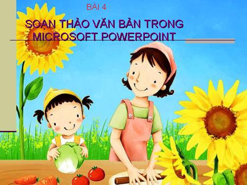 Soan thảo nội dung trong PPT