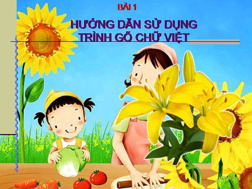 Hướng dẫn sử dụng trình gõ tiếng Việt