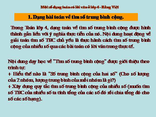 Cac dang toan CO LOI VAN LOP 4