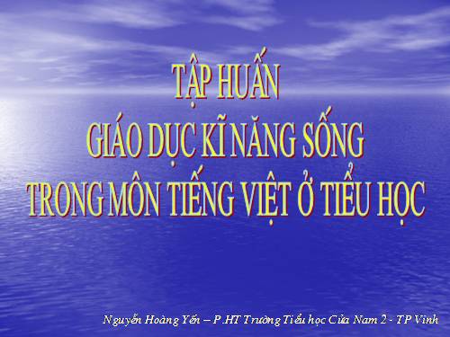 tập huấn GDKNS