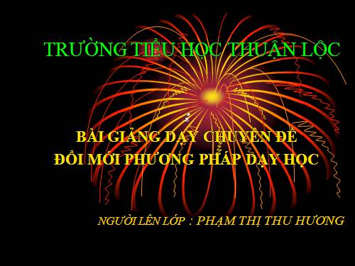 Chuyên đề đổi mới PPDH