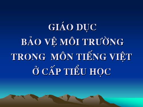 bai giang ve gdmt ở tH