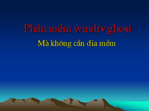 Phần mềm windrvghost