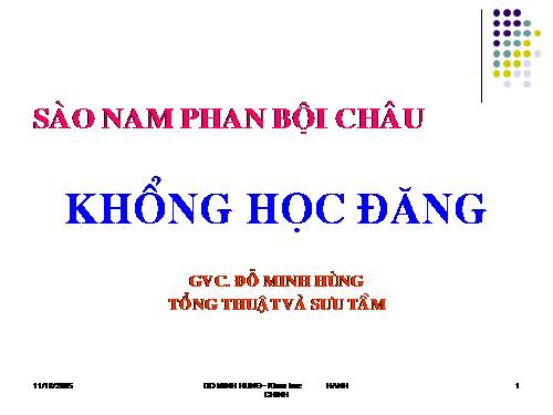 khong hoc dang