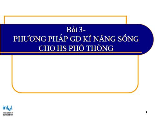 Giáo dục kĩ năng sống