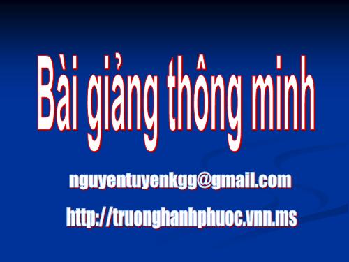 Bài giảng thông minh