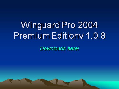 Winguard Pro 2004 Premium Editionv 1.0.8