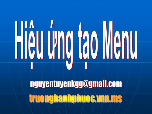 Menu trong Powerpoint