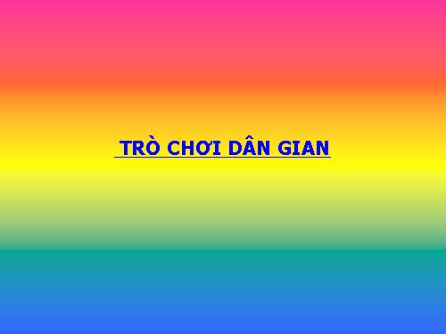 Trò chơi dân gian