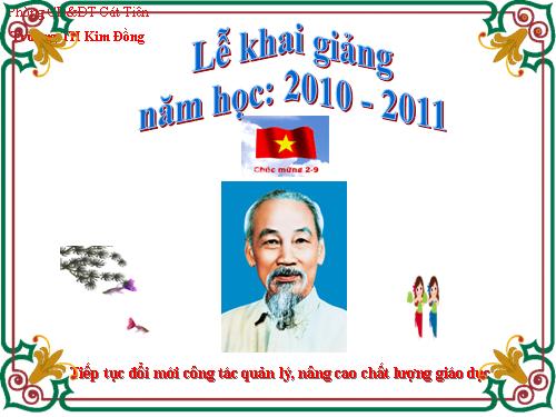 Chương trình khai giảng 10-11