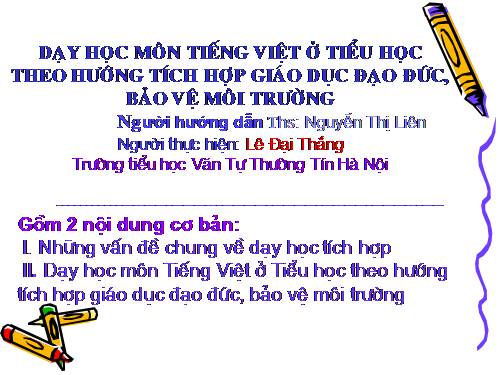 Bồi dưỡng GV Tiểu học