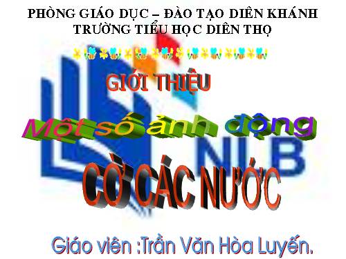 Hình động. Quốc kỳ các nước