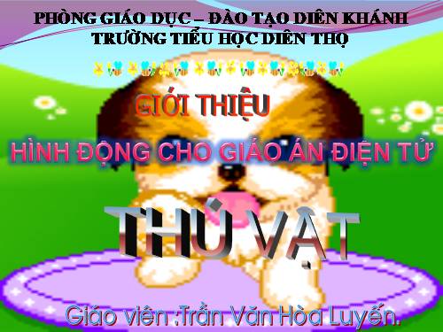 Hình động: Thỏ và chó