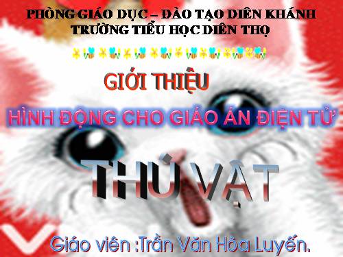 Hình động: Thỏ, mèo chuột..