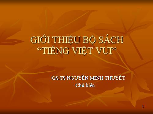 Gioi thieu sach TV vui