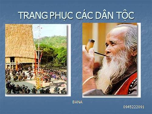 bộ ảnh trang phục các dân tộc Việt Nam