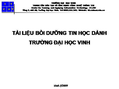 Dạy tin học văn phòng