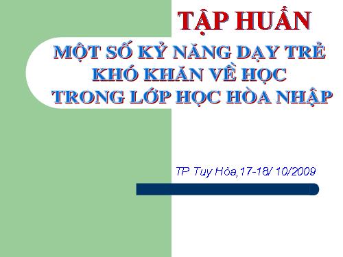 Bai giang tre hoc hoa nhap