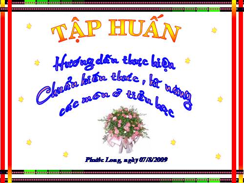 chuẩn kt kn tiểu học