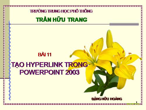 Bài 11: Tạo liên kết trong PowerPoinl