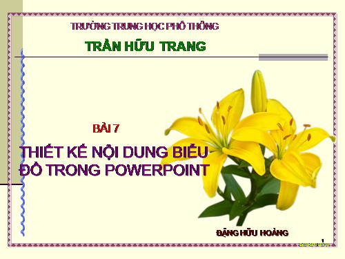 Bài 7: Thiết kế nội dung biểu đồ trong  PowerPoinl