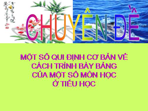 chuyen de