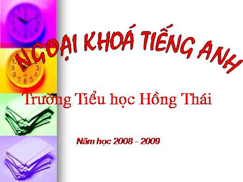 ngoai khoa tieu hoc hong thai