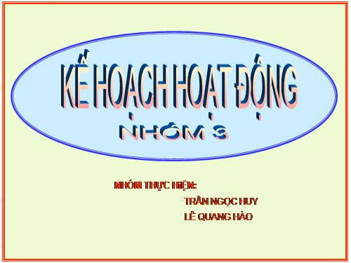 Ke hoach hoat dong