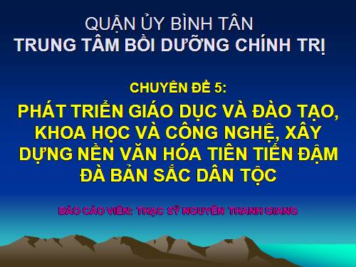 Chuyen de 5- van hoa...