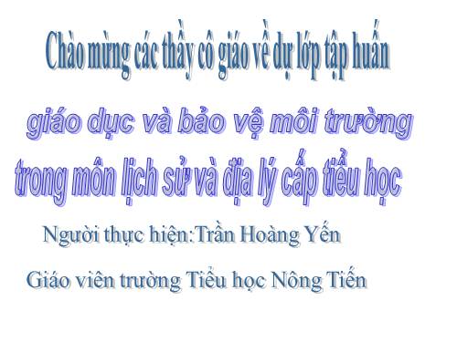 tap huan giao duc moi truong