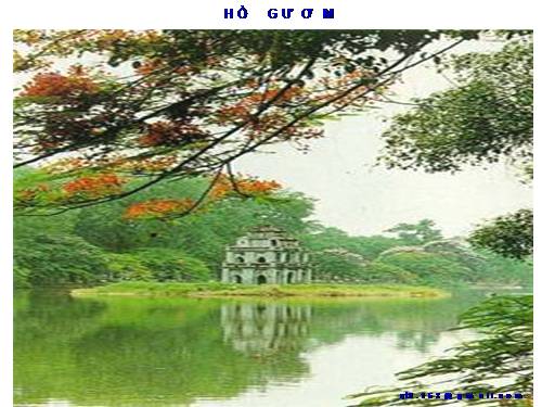 TRANH DAY TĐ 2: HỒ GƯƠM