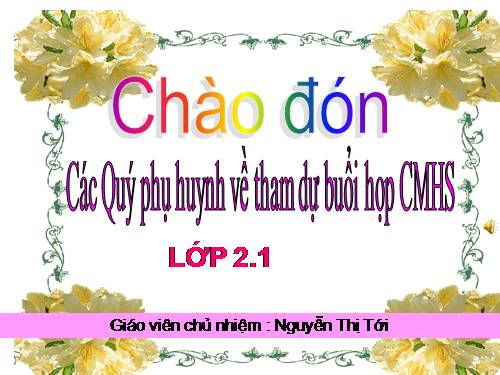 hop phu huynh lop 2