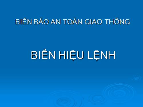 Biển báo an toàn giao thông 3