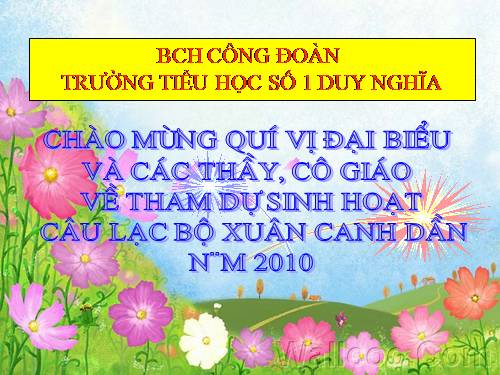 sinh hoạt câu lạc bộ xuân