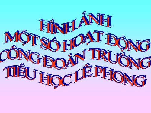 hoat đông công đoàn